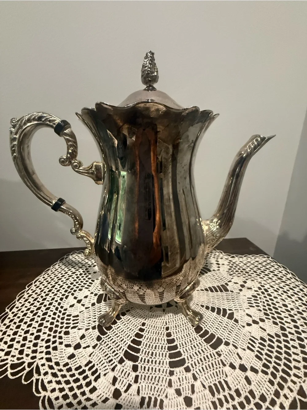 Silver Plated ColorTea/Coffee Pot - Classic Home Dining Accent